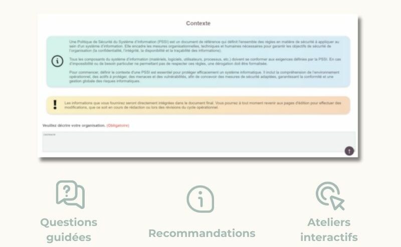 PSSI : Un accompagnement étape par étape​